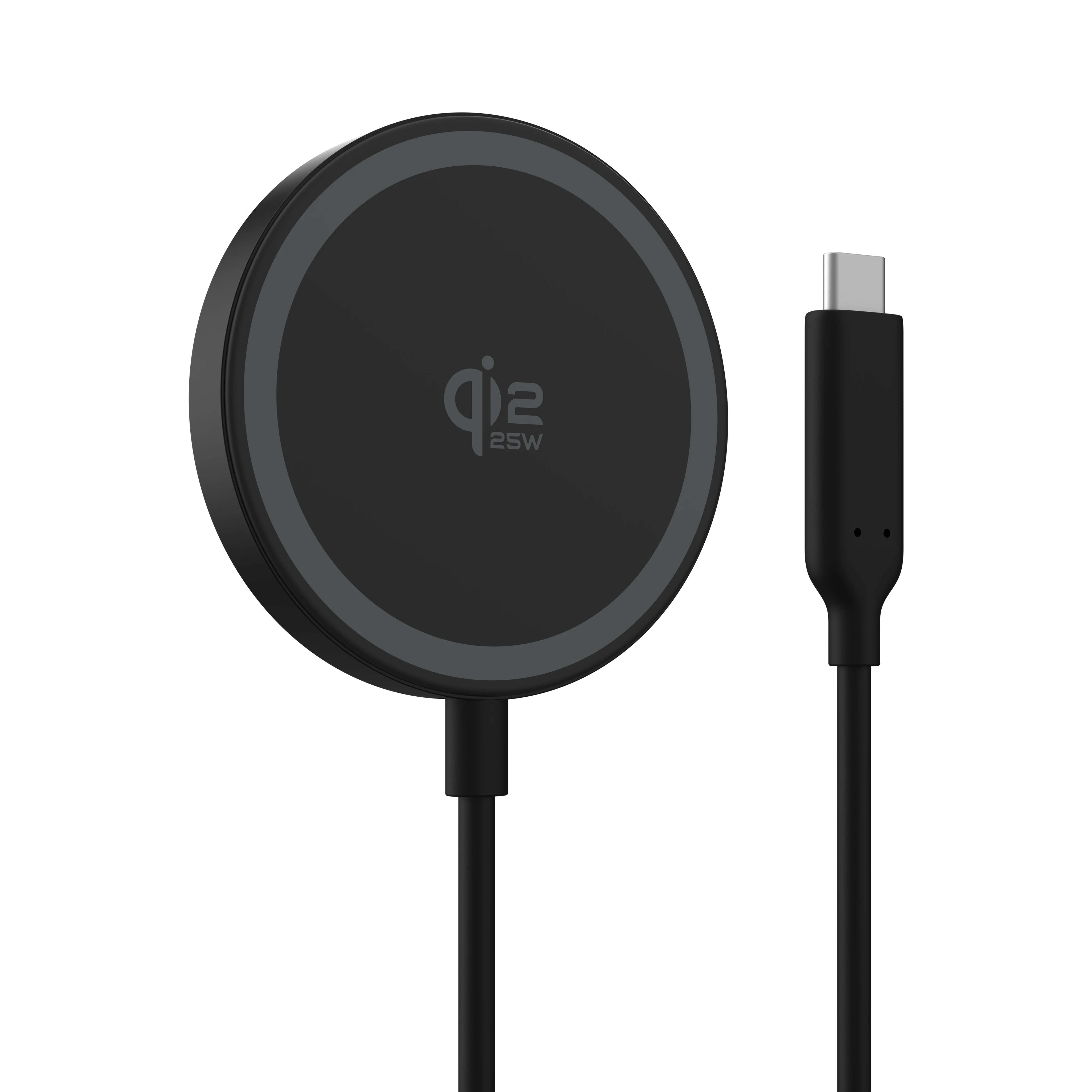 VisionTek Charge - 25W Magnetic Wireless Charger | Qi 2.2 Certified | Works with iPhone and Airpods