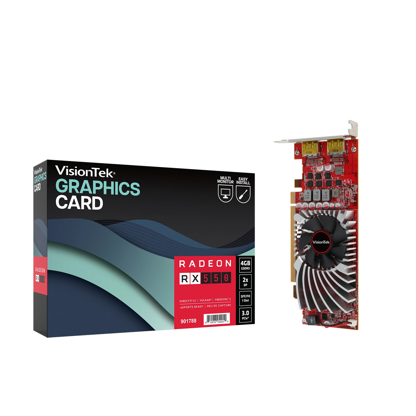 Radeon RX 550 SFF 4GB GDDR5 2M (2x DP)