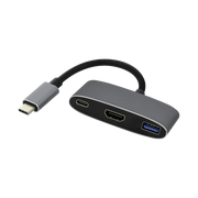 VisionTek.com - USB - C to HDMI, USB and USB - C with Power Delivery Adapter