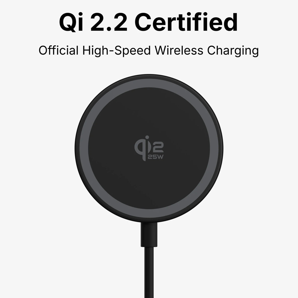 VisionTek.com-VisionTek Charge - 25W Magnetic Wireless Charger | Qi 2.2 Certified | Works with iPhone and Airpods