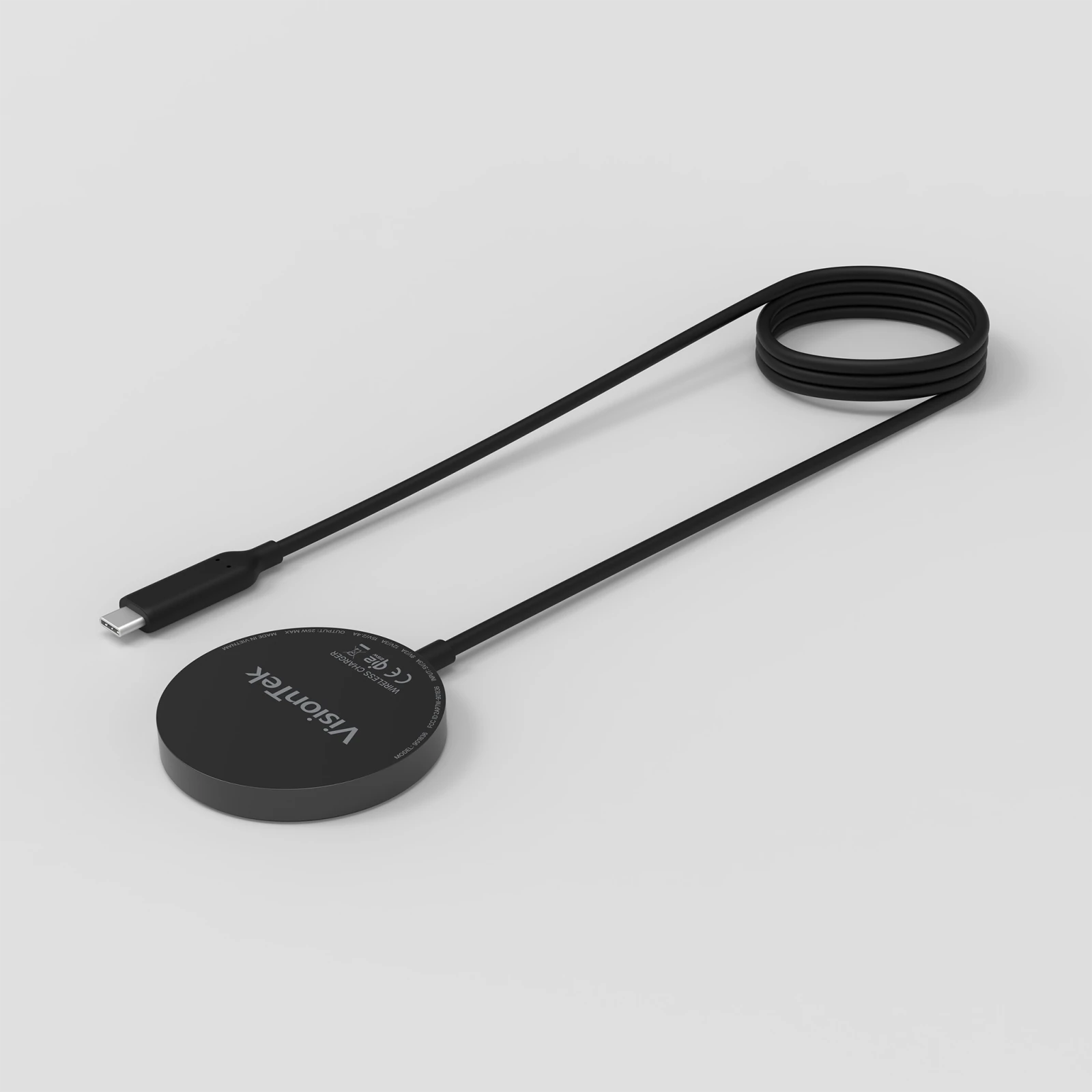 VisionTek.com-VisionTek Charge - 25W Magnetic Wireless Charger | Qi 2.2 Certified | Works with iPhone and Airpods