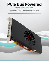 VisionTek.com - VisionTek Graphics Card - 8GB Radeon RX 580 GDDR5 | 6x Mini DisplayPort | 4K @ 60Hz | PCIe 3.0 x16 | Six Monitor Support | Compact & Efficient for Business