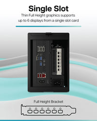 VisionTek.com - VisionTek Graphics Card - 8GB Radeon RX 580 GDDR5 | 6x Mini DisplayPort | 4K @ 60Hz | PCIe 3.0 x16 | Six Monitor Support | Compact & Efficient for Business