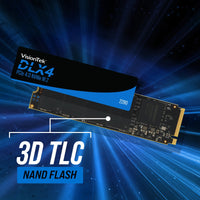 VisionTek.com - VisionTek SSD - 2TB DLX4 2280 M.2 | PCIe Gen4 x4 NVMe | Up to 5200MB/s Read & 4775MB/s Write | High - Performance SSD for Gaming & Pro Workloads