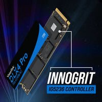 VisionTek.com - VisionTek SSD - 4TB DLX4 Pro M.2 2280 | PCIe Gen4 NVMe | Up to 7415MB/s | DDR4 DRAM Cache | 3D NAND | High - Speed Storage for Pros