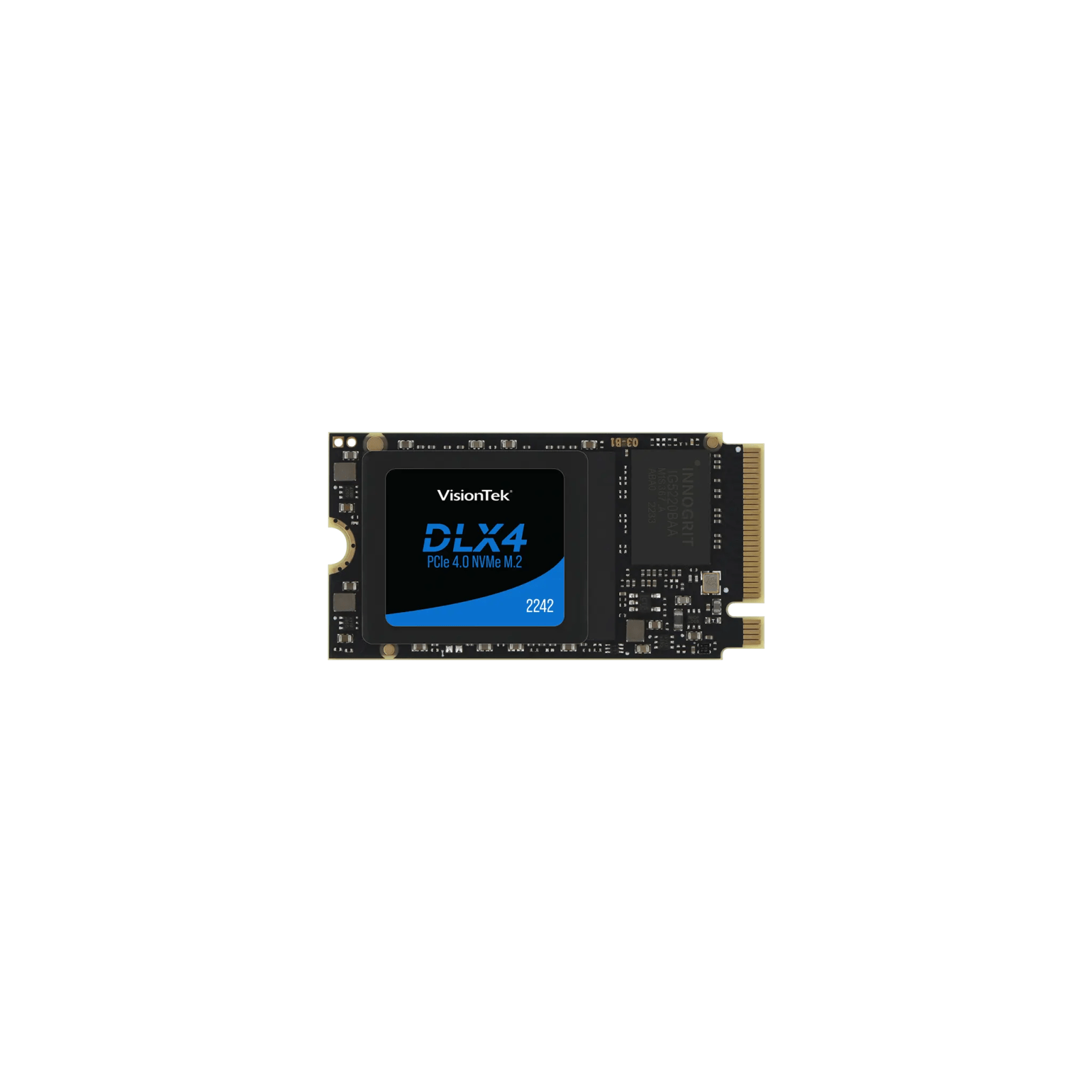 VisionTek.com - VisionTek SSD - 512GB DLX4 2242 NVMe | PCIe 4.0 x4 | OPAL 2.0 SED | Up to 5200MB/s Read | Secure Compact M.2 2242