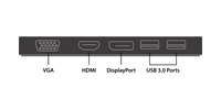 VisionTek.com - VisionTek VT200 USB - C Portable Docking Station - Refurbished | Dual Display | DP Alt Mode | 100W Power Delivery | USB - A, USB - C Ports | Windows, Mac, ChromeOS, iPadOS Compatible