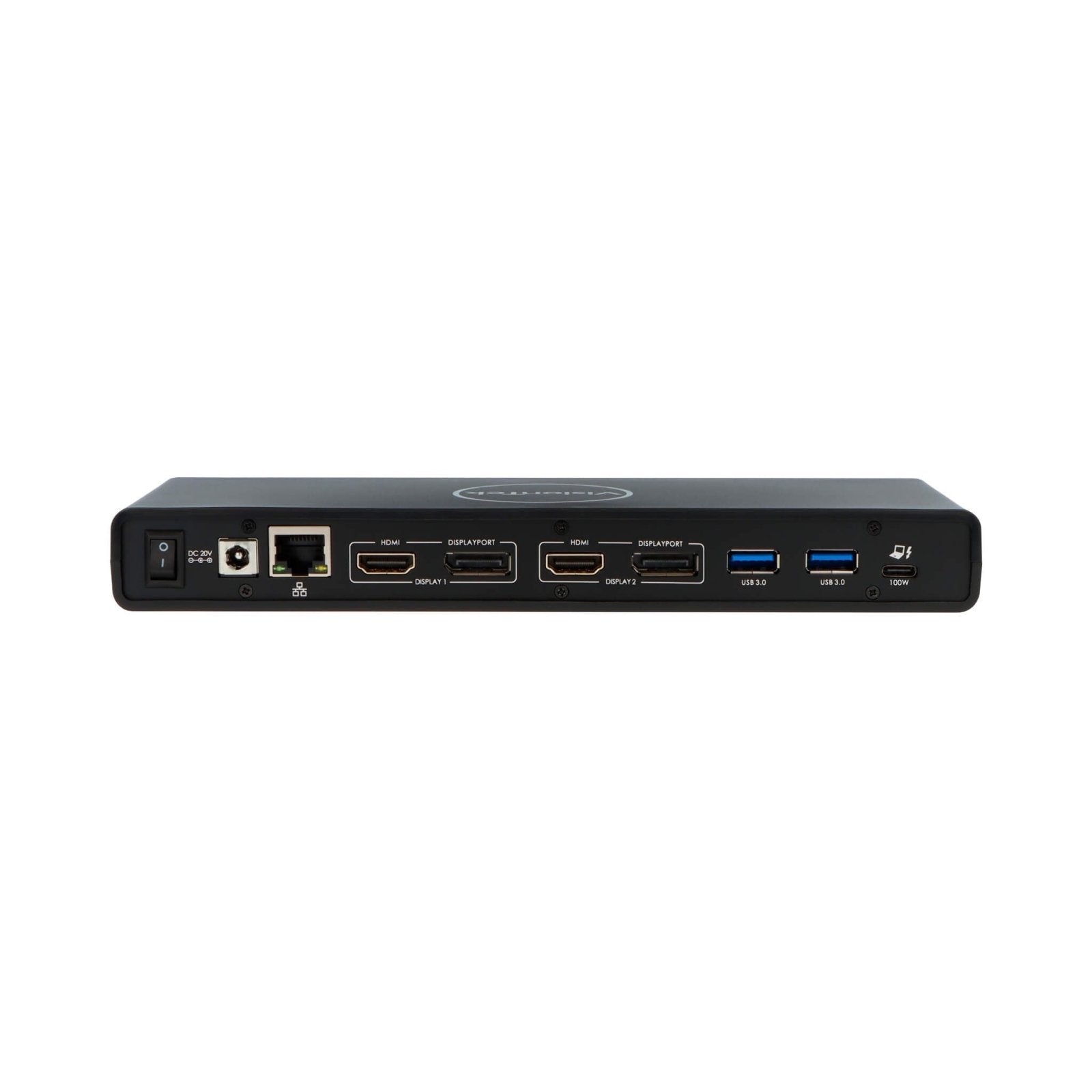 VisionTek.com - VisionTek VT4510 Dual 4K Docking Station (Refurbished) | USB - C & USB - A | 100W Power Delivery | DisplayLink | DP & HDMI | Gigabit Ethernet | Universal Compatibility