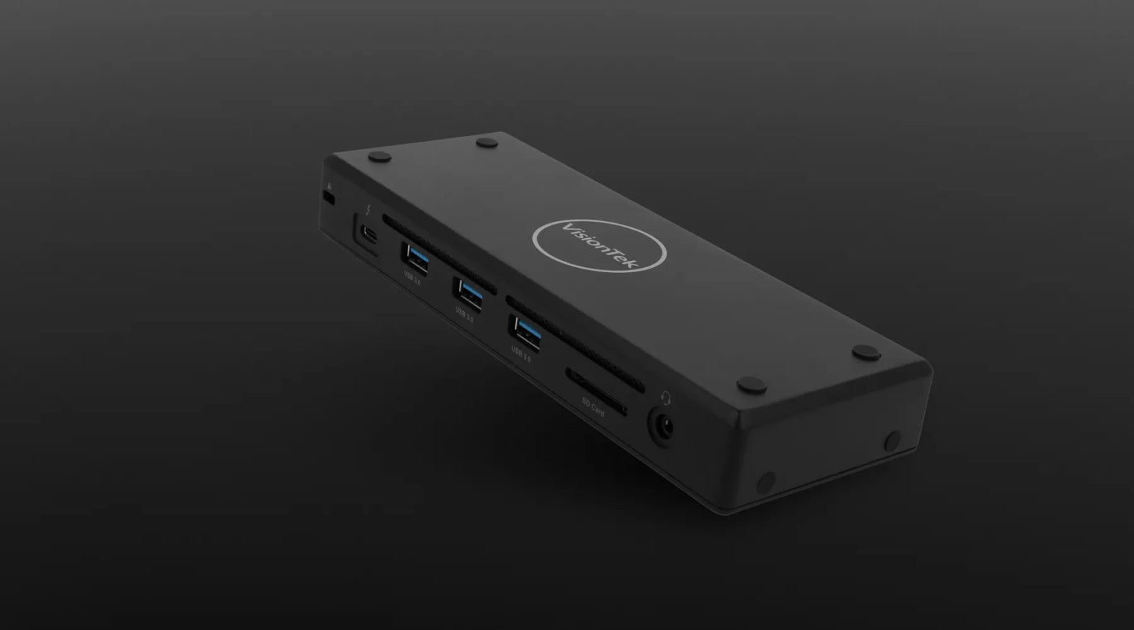 VisionTek.com - VisionTek VT5400 Dual 4K Docking Station | Thunderbolt 4 & USB - C | 80W Power Delivery | 8K Support | USB - A, SD, Ethernet | 120W Power Adapter Included | Windows, Mac Compatible