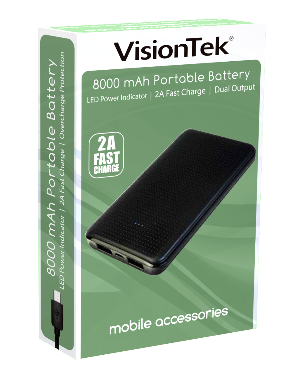 8000 mAh Portable Battery