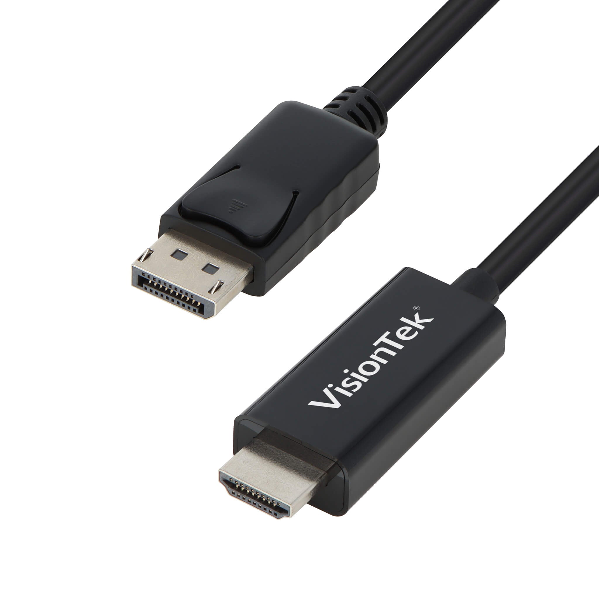DisplayPort to HDMI Cable 2.0 - DP to HDMI Adapter - Active Adapter  (Male-to-Male) - 4K Compatible - 2M/6.6 ft - 60Hz - VisionTek