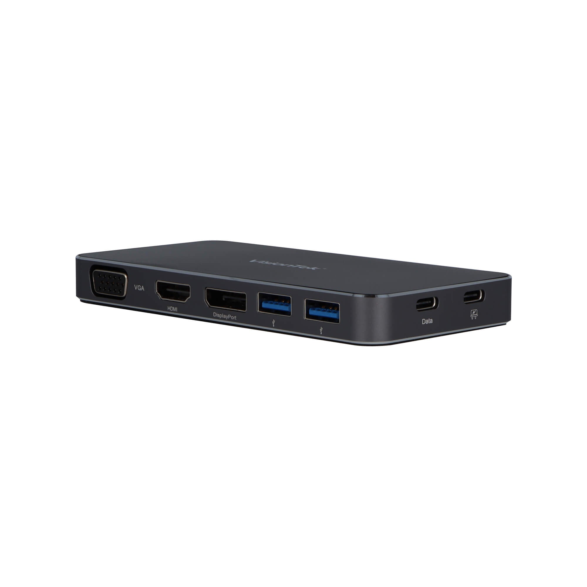 VisionTek VT200 Dual Display USB-C Docking Station with Power Passthrough –