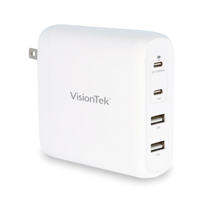 VisionTek 100W GaN II Power Adapter - 4 Port