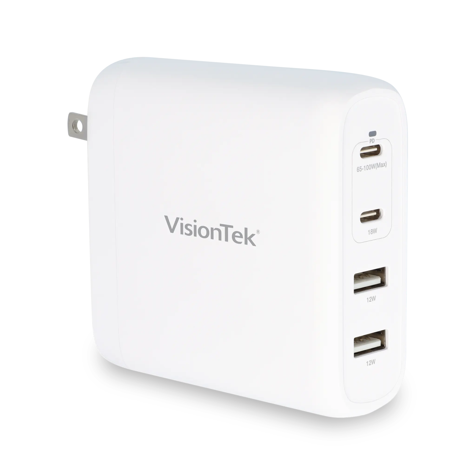 VisionTek 100W Charger GaN II Power Adapter Port –