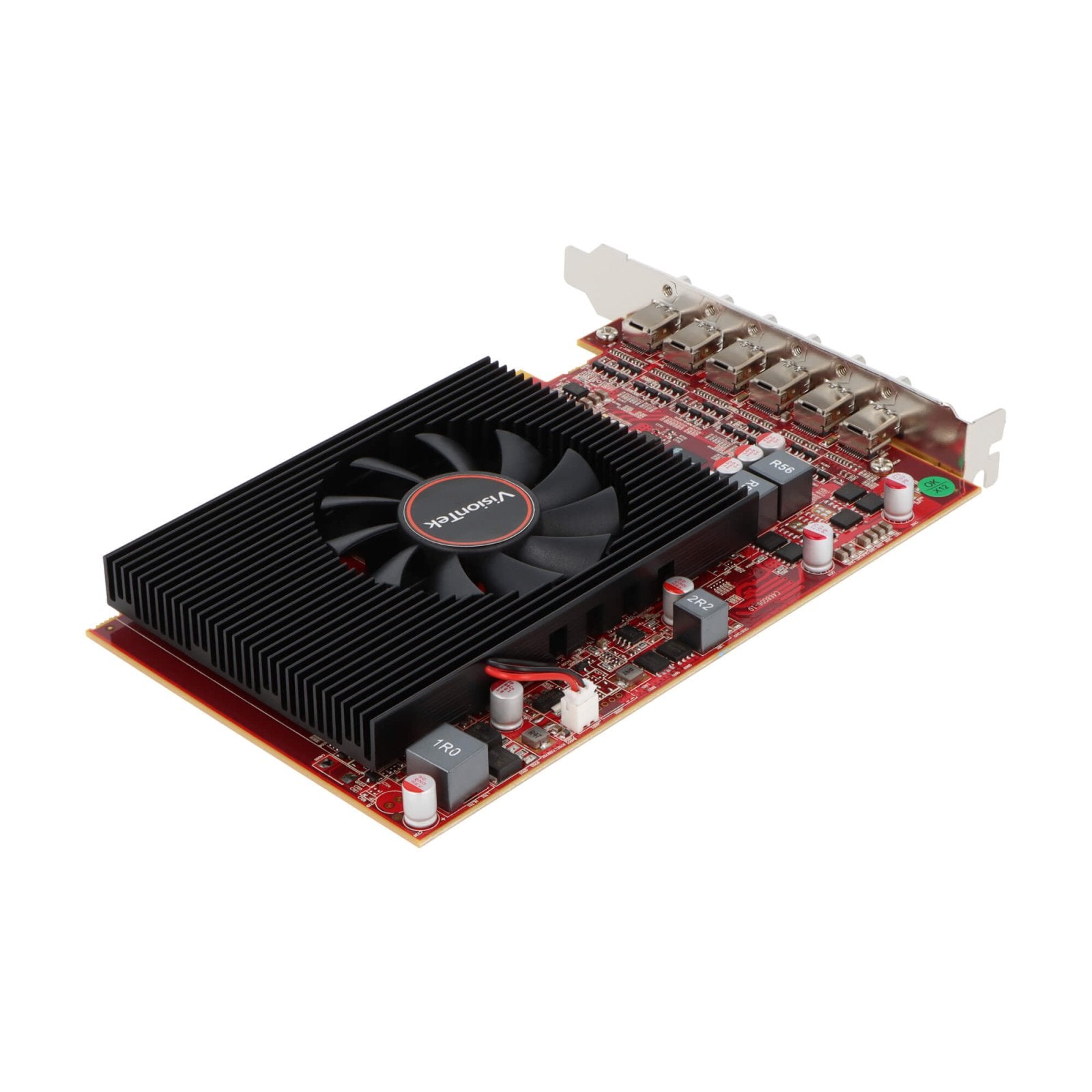 VisionTek.com - VisionTek Graphics Card - 2GB Radeon HD 7750 GDDR5 | 6 x Mini DisplayPort to HDMI | 6 Monitor Support | 4K @ 60Hz | Low Profile GPU | AMD Eyefinity | Legacy BIOS