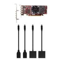 VisionTek.com - VisionTek Graphics Card - 2GB Radeon RX 550 SFF GDDR5 | 4x Mini DisplayPort | Quad Monitor Support | PCIe 3.0 x8 | Compact 1 - Slot GPU | Eyefinity & FreeSync Ready