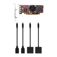 VisionTek.com - VisionTek Graphics Card - 4GB Radeon RX 550 SFF GDDR5 | 4x Mini DisplayPort | Quad 4K Monitor Support | PCIe 3.0 x8 | Compact & Efficient | Windows/Linux Compatible