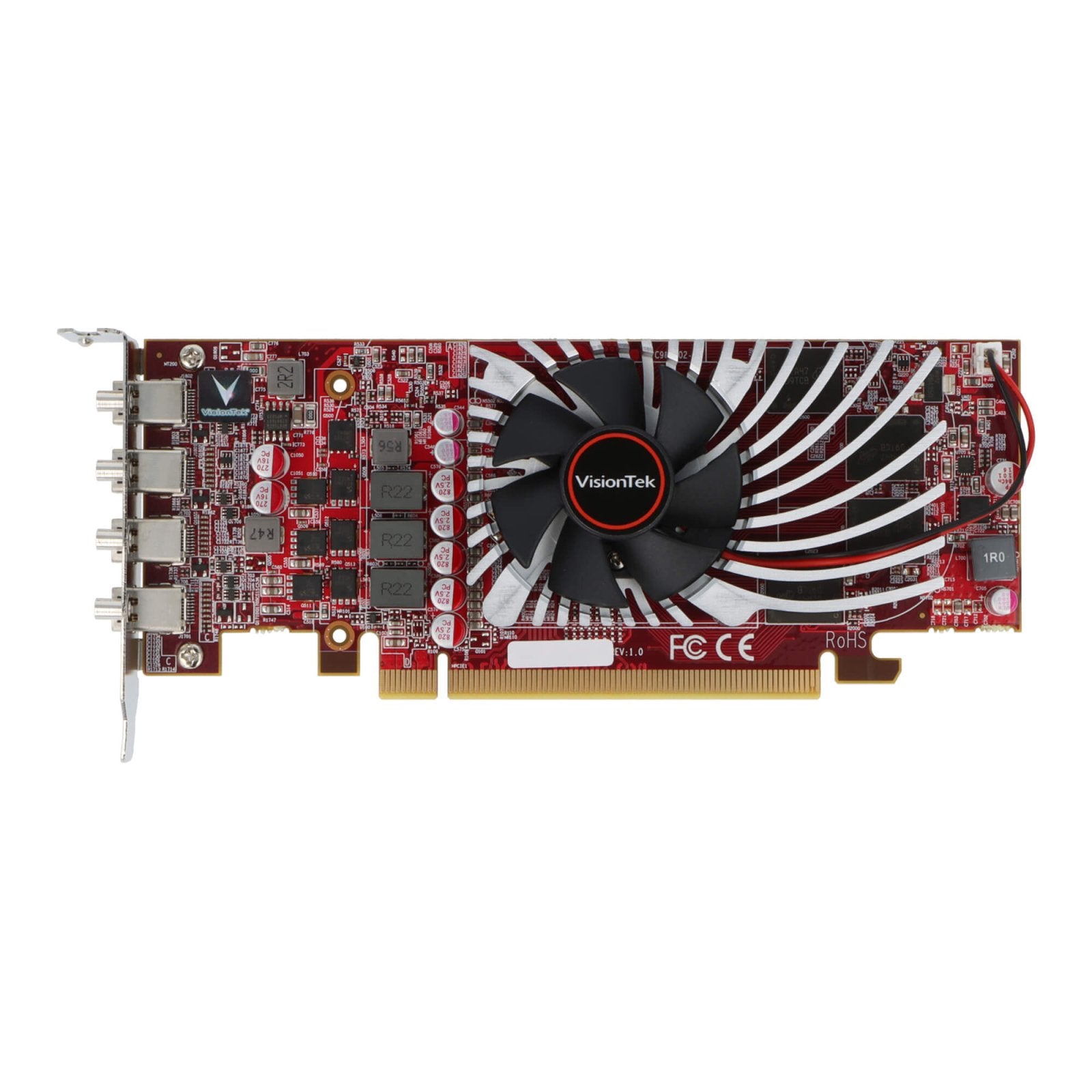 VisionTek.com - VisionTek Graphics Card - 4GB Radeon RX 550 SFF GDDR5 | 4x Mini DisplayPort | Quad 4K Monitor Support | PCIe 3.0 x8 | Compact & Efficient | Windows/Linux Compatible