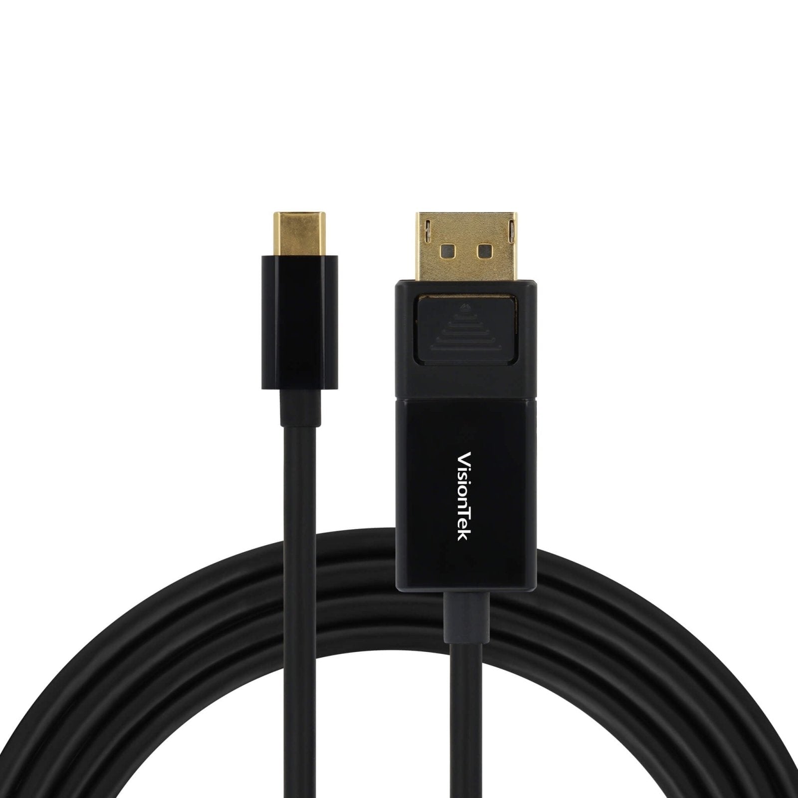 VisionTek.com - VisionTek USB - C to DisplayPort 1.4 Cable | 6 ft 6 in (2M) - 50 Pack | 8K UHD & 4K 120Hz | USB - C to DP | Plug & Play | PC, Mac, Monitor Compatible