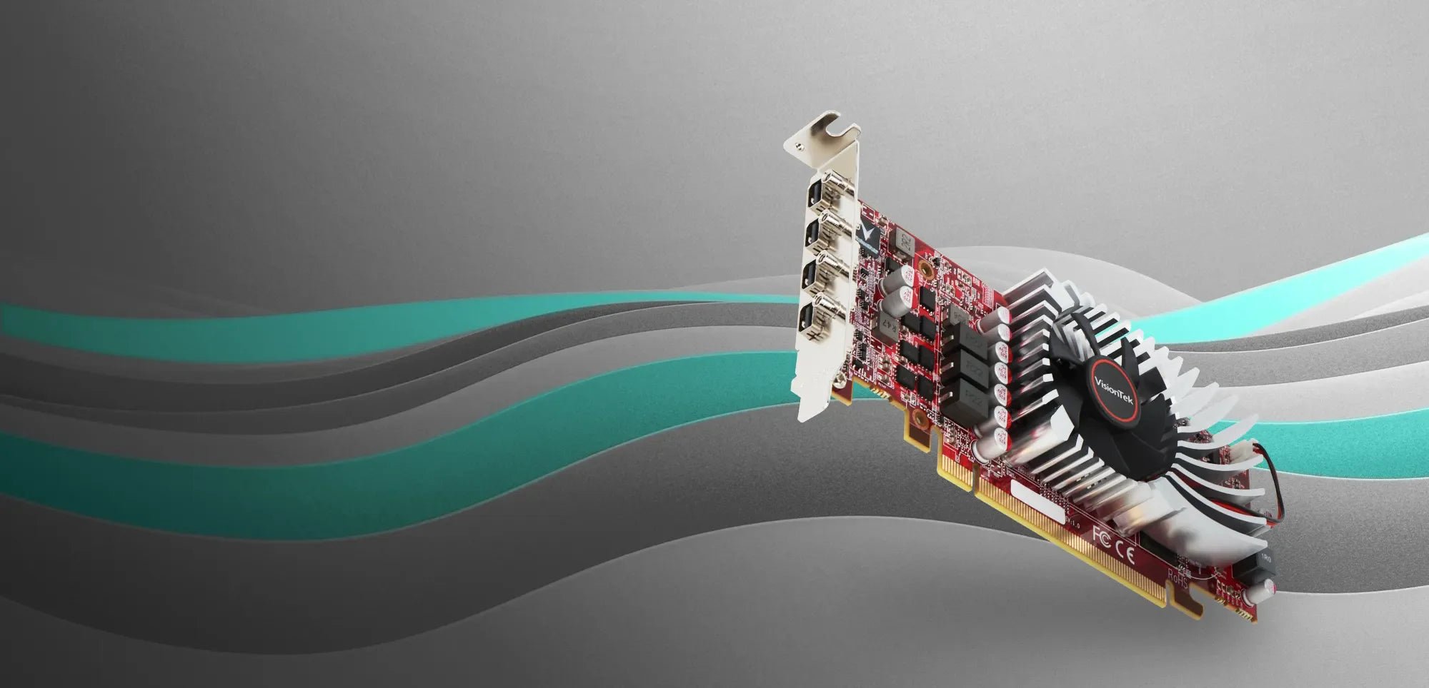 4 Displays in a Single Small Form Factor Graphics Card - VisionTek.com