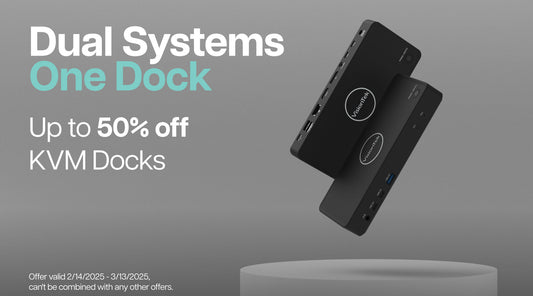 KVM Docking Station Sale - Find Dual-System Efficiency without Swapping Cables