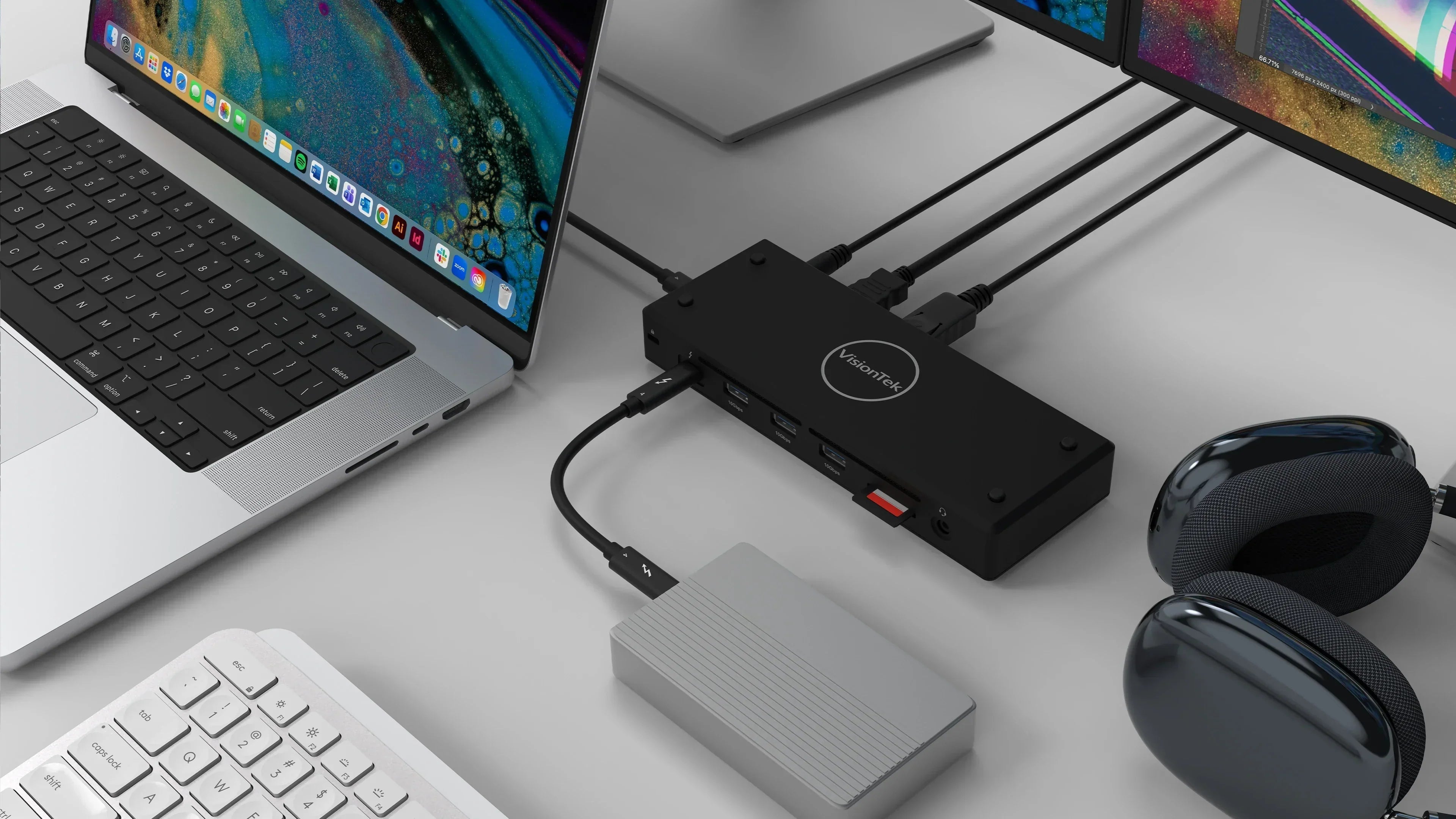 Master Your Workflow: Why Modern Professionals and Creators are Moving to the VT5400 Thunderbolt 4 Dock - VisionTek.com