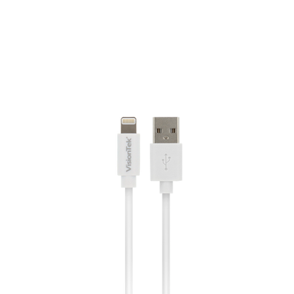 VisionTek Lightning to USB Cable | 6.6 feet (2m) | MFi Certified | Charge & Sync | USB-A to Lightning | Compatible with iPhone, iPad & iPod Devices
