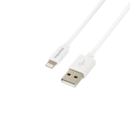 VisionTek Lightning to USB Cable | 6.6 feet (2m) | MFi Certified | Charge & Sync | USB-A to Lightning | Compatible with iPhone, iPad & iPod Devices