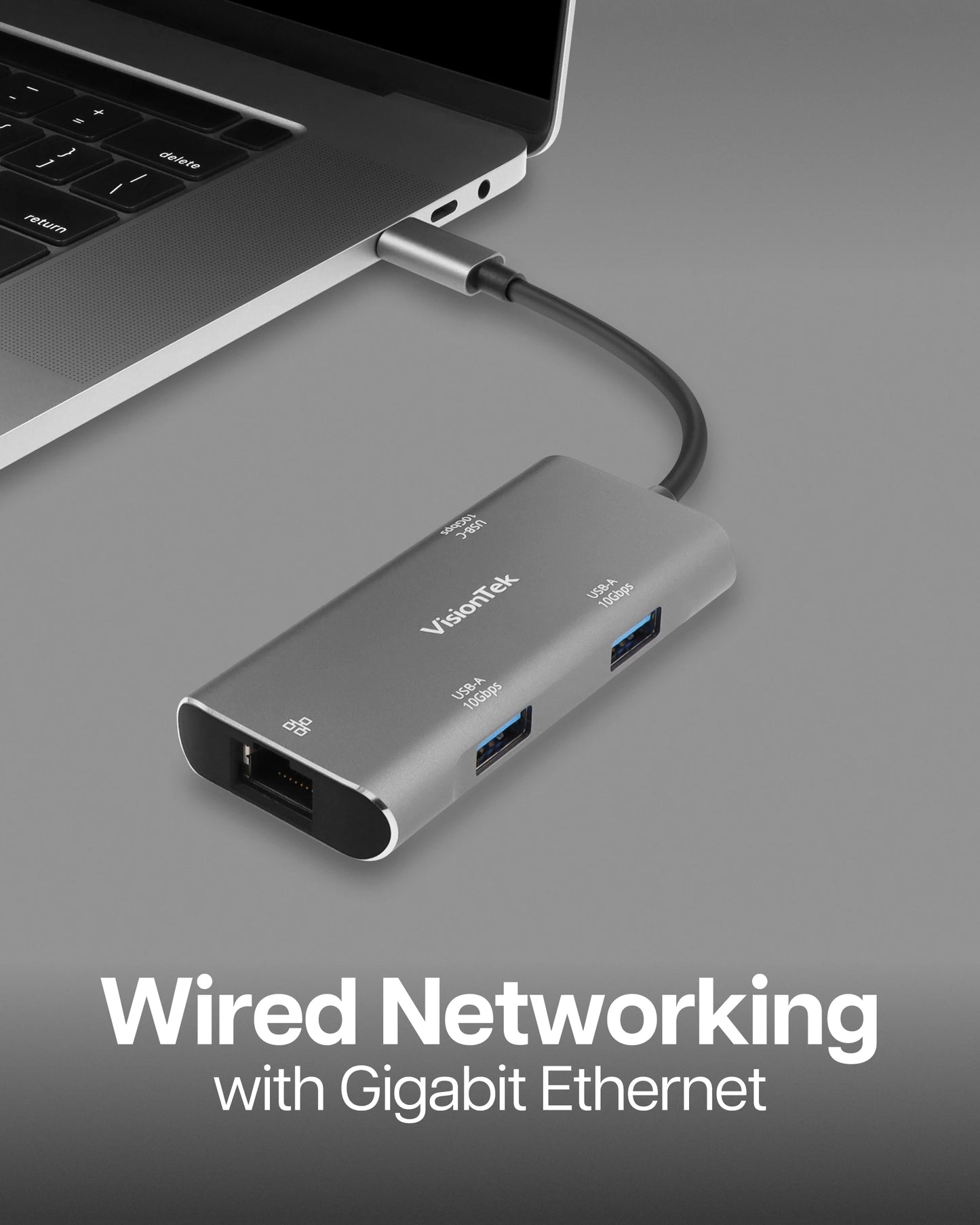 USB-C Hub with Ethernet (2x USB-A 10Gbps | 1x USB-C 10Gbps)