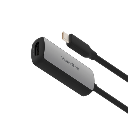 VisionTek USB C to HDMI 8K UHD Adapter | 8K Display Support | USB-C DP Alt Mode Compatible | Windows Mac ChromeOS