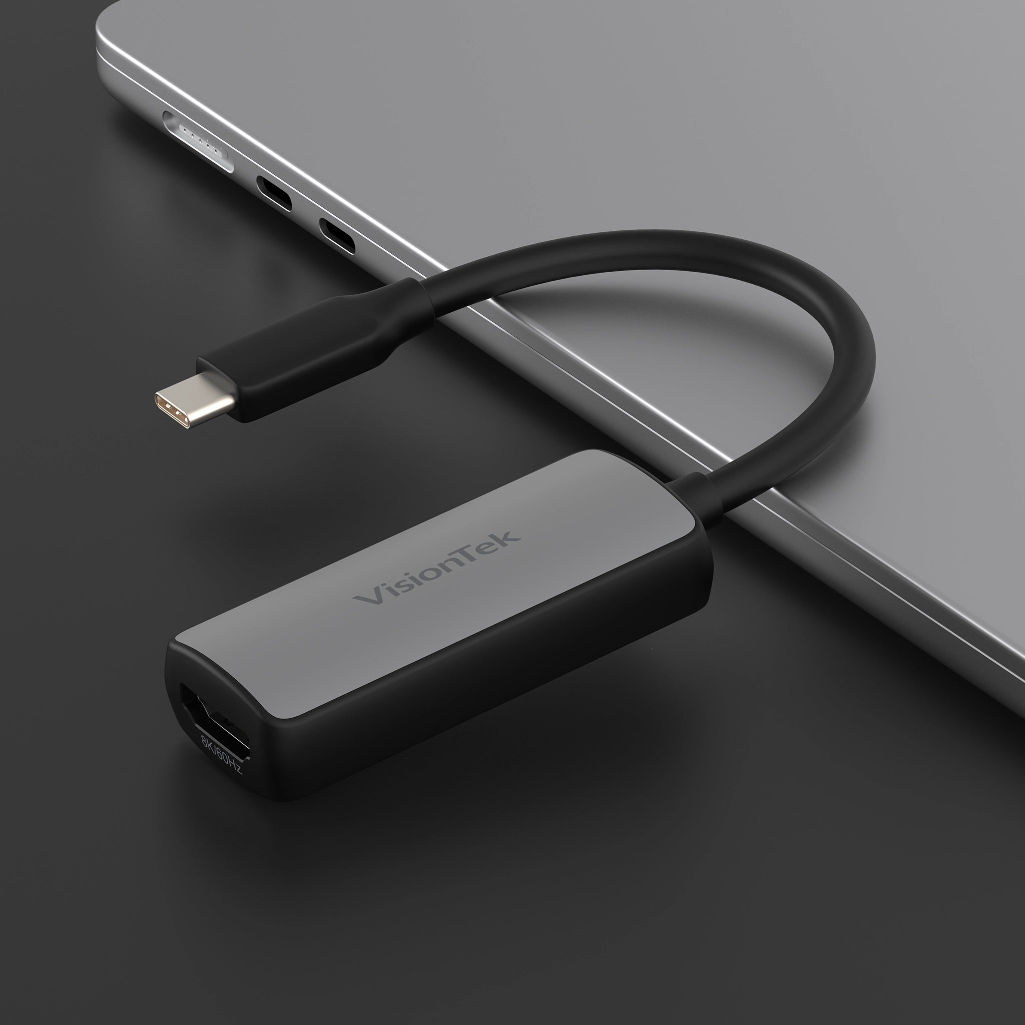 VisionTek USB C to HDMI 8K UHD Adapter | 8K Display Support | USB-C DP Alt Mode Compatible | Windows Mac ChromeOS
