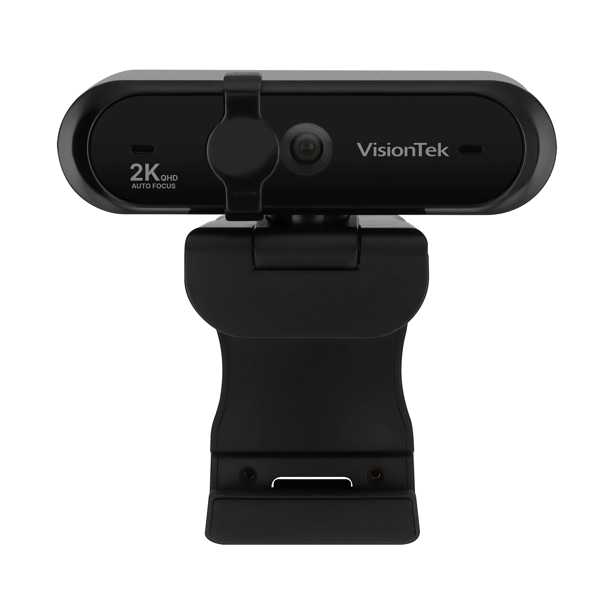 VTWC520 2K QHD Webcam | USB 2.0 | Built-in Dual Mic | Privacy Cover | Plug-and-Play | PC, Mac, Chromebook Compatible | TAA