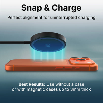 VisionTek Charge - 25W Magnetic Wireless Charger | Qi 2.2 Certified | Works with iPhone and Airpods