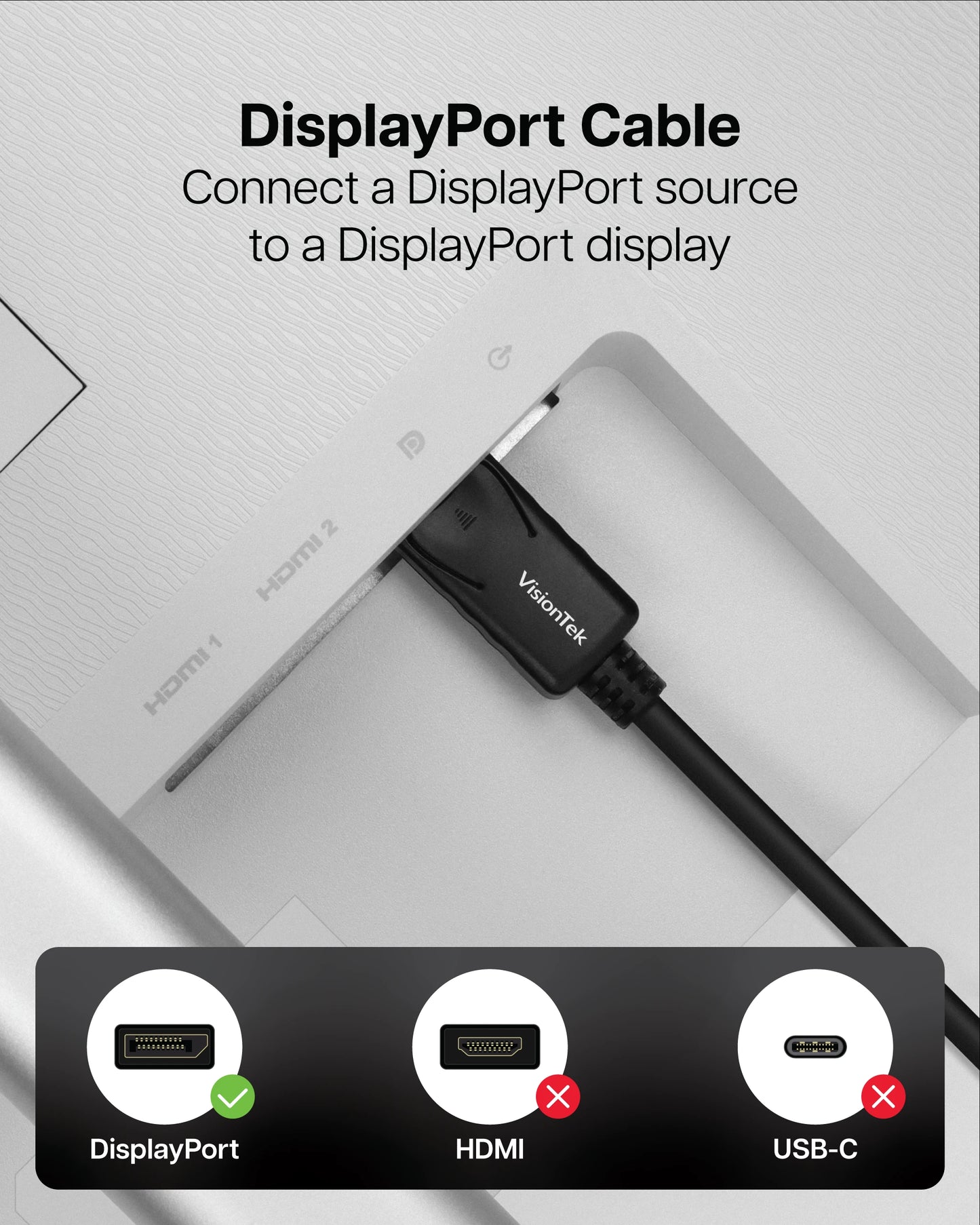 DisplayPort to DisplayPort 1.2 Cable (M/M)