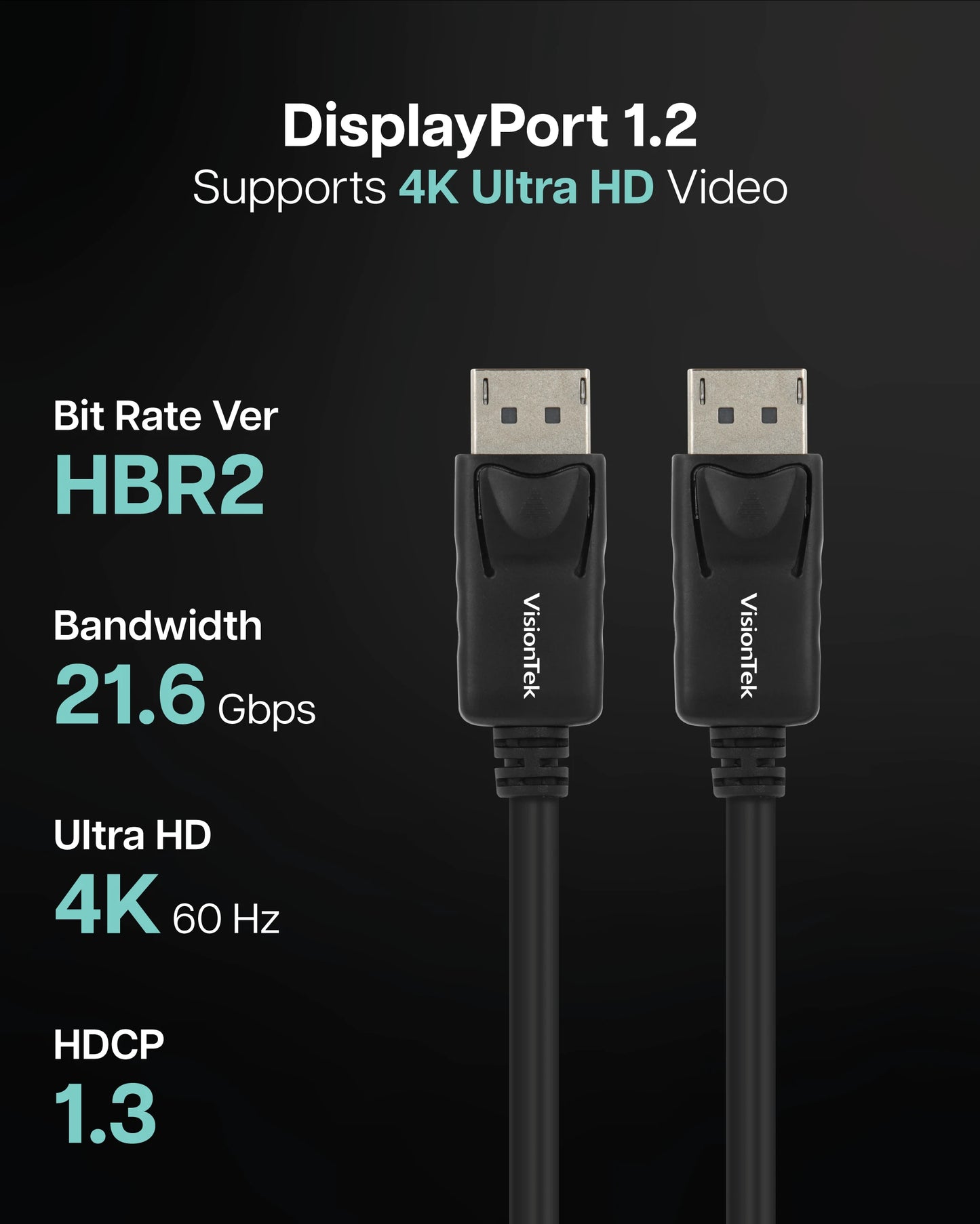 DisplayPort to DisplayPort 1.2 Cable (M/M)