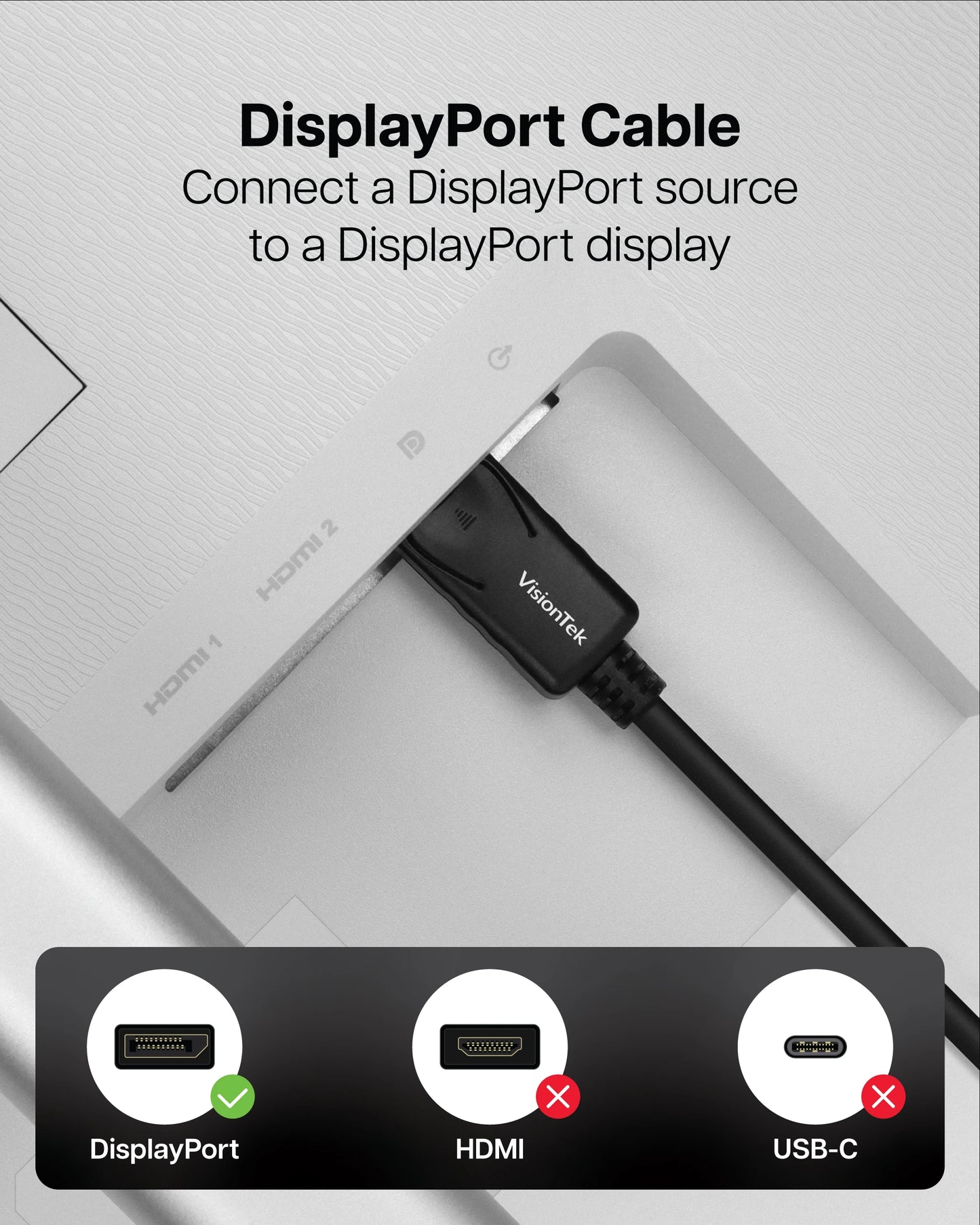 DisplayPort to DisplayPort 1.4 Cable