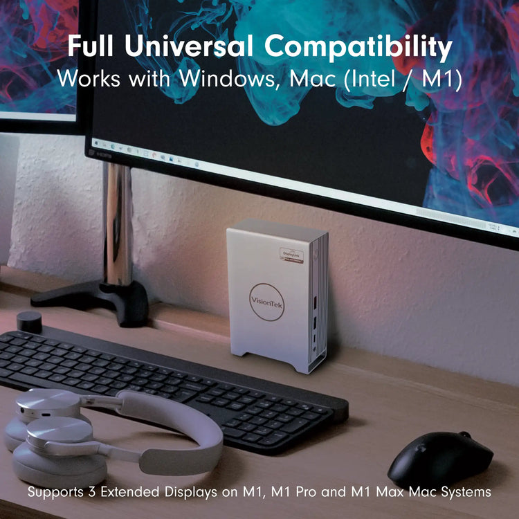 VT7100 Triple Display 4K USB-C Docking Station with 100W Power Delivery