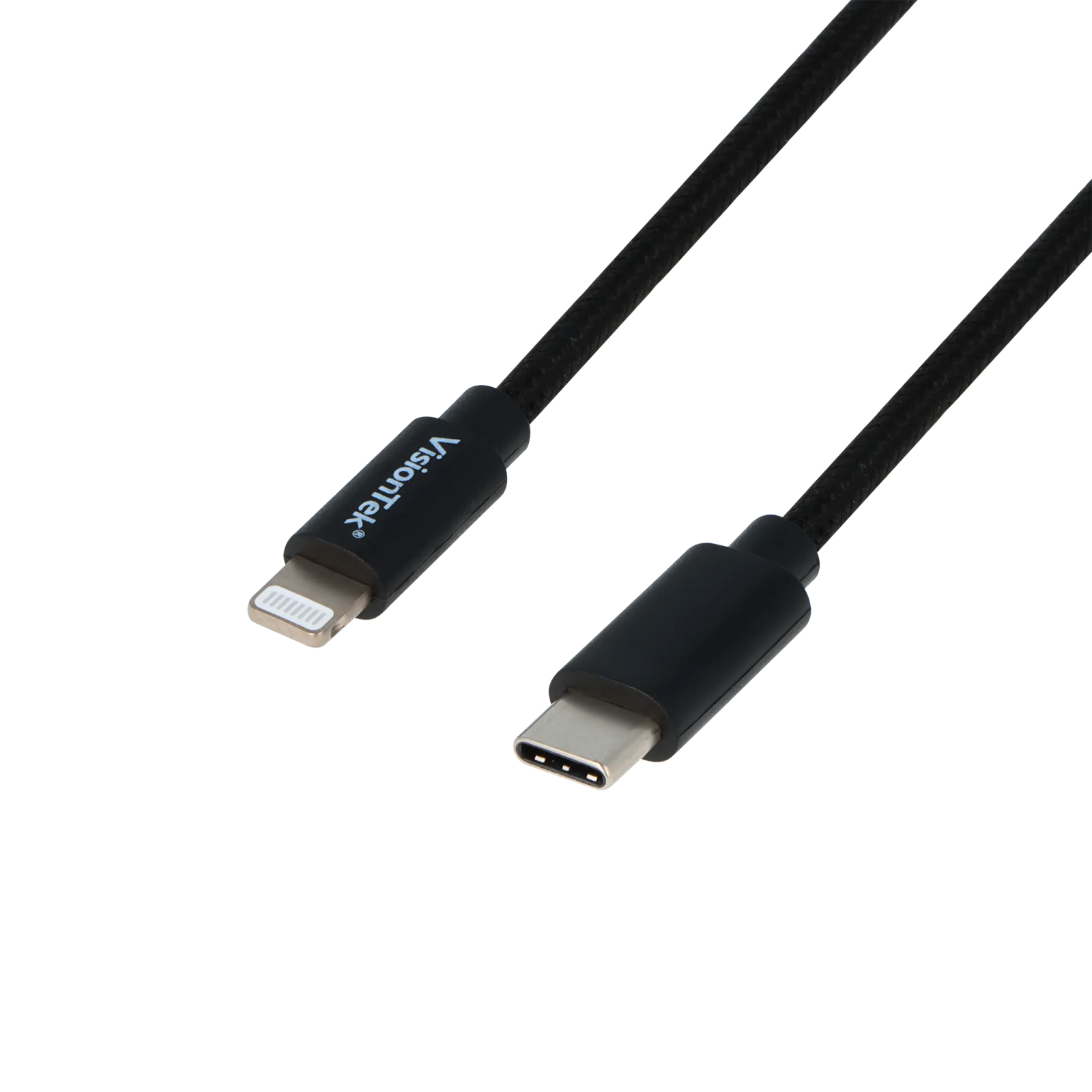 VisionTek.com - USB - C to Lightning Cable Black (M/M)