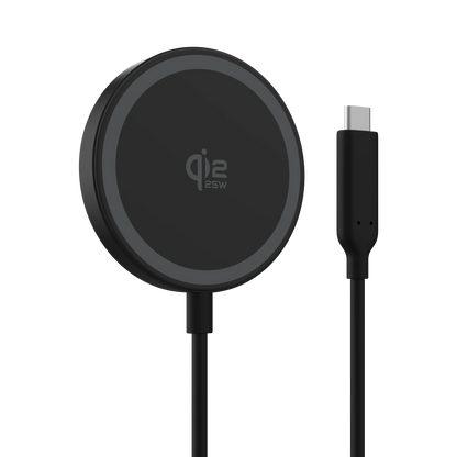 VisionTek.com-VisionTek Charge - 25W Magnetic Wireless Charger | Qi 2.2 Certified | Works with iPhone and Airpods