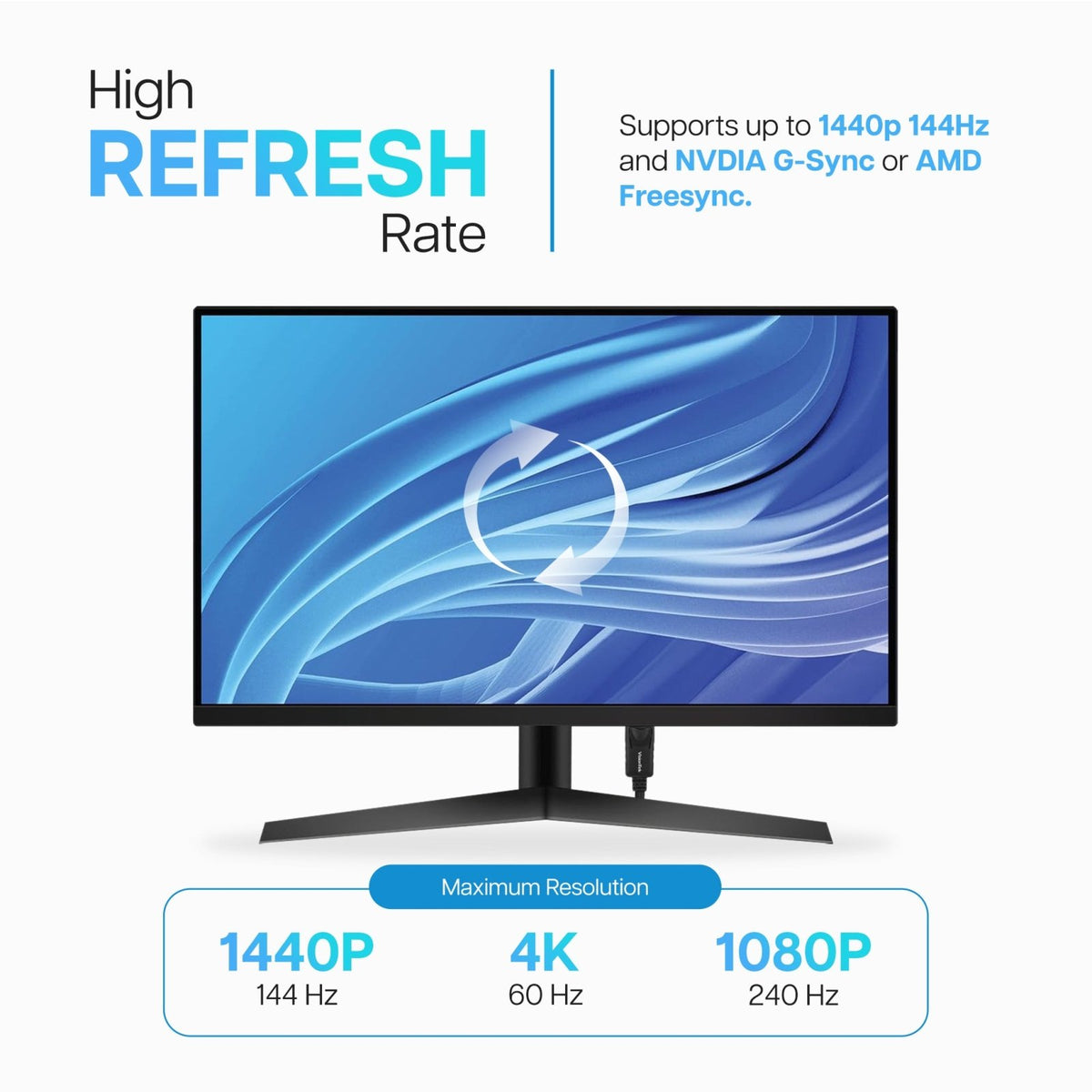 VisionTek.com-VisionTek DisplayPort 1.2 Cable (M/M) | 6 ft 6 Inch (2m) | 4K 60Hz High-Speed Connection | DisplayPort to DisplayPort | AMD Eyefinity Compatible