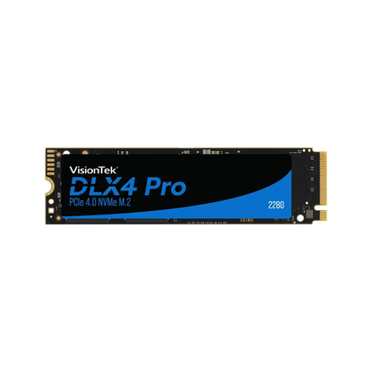 VisionTek.com - VisionTek SSD - 4TB DLX4 Pro M.2 2280 | PCIe Gen4 NVMe | Up to 7415MB/s | DDR4 Cache | Opal 2.0 Self - Encrypting Drive