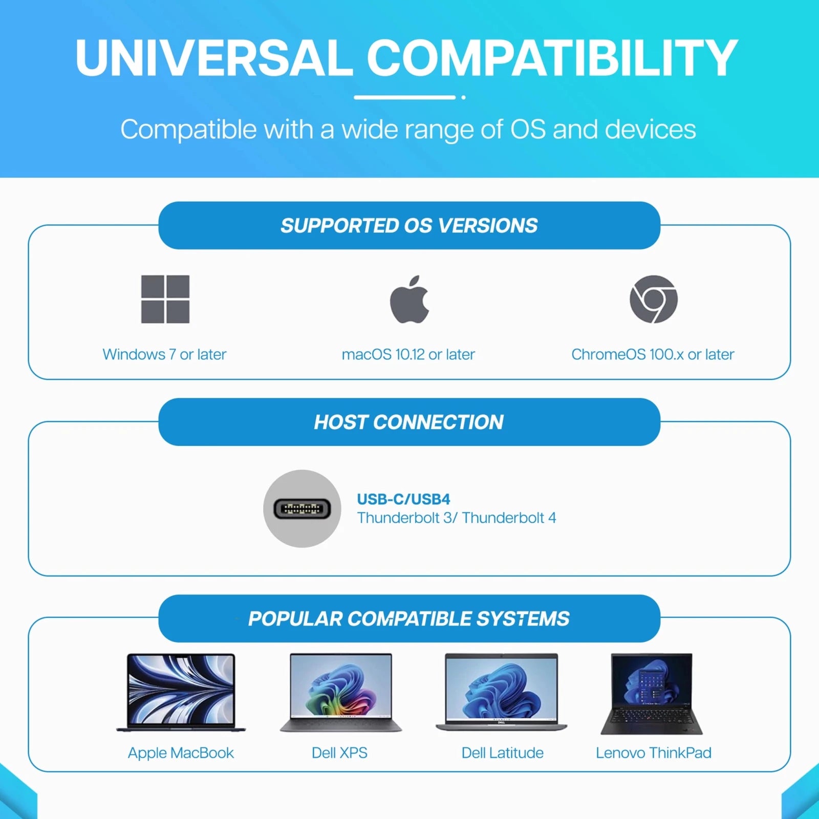 VisionTek.com - VisionTek VT2600 USB - C Docking Station | Triple Display | DP 1.4 | 11 - in - 1 Dock | 100W Power Delivery | 150W Power Adapter Included | Windows, Mac, ChromeOS Compatible