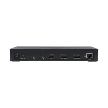 VisionTek.com - VisionTek VT4950 USB - C KVM Docking Station | Triple 4K Display | Dual Host Switch | DisplayLink + DP Alt Mode | 100W Power Delivery Per System | 230W Power Adapter Included | Windows, Mac, ChromeOS Compatible