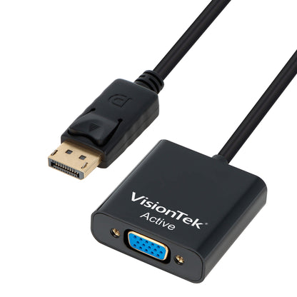 DisplayPort to VGA Active Adapter (M/F) - 7 inch