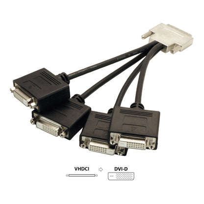 VHDCI to 4x DVI-D Cable (M/F)
