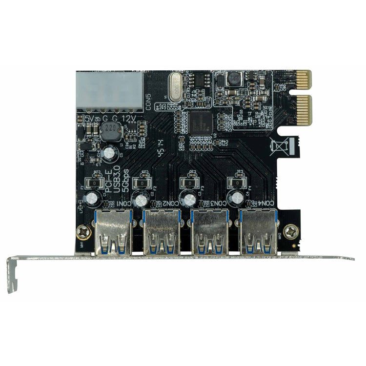 4 Port USB 3.0 x1 PCIe Internal Card