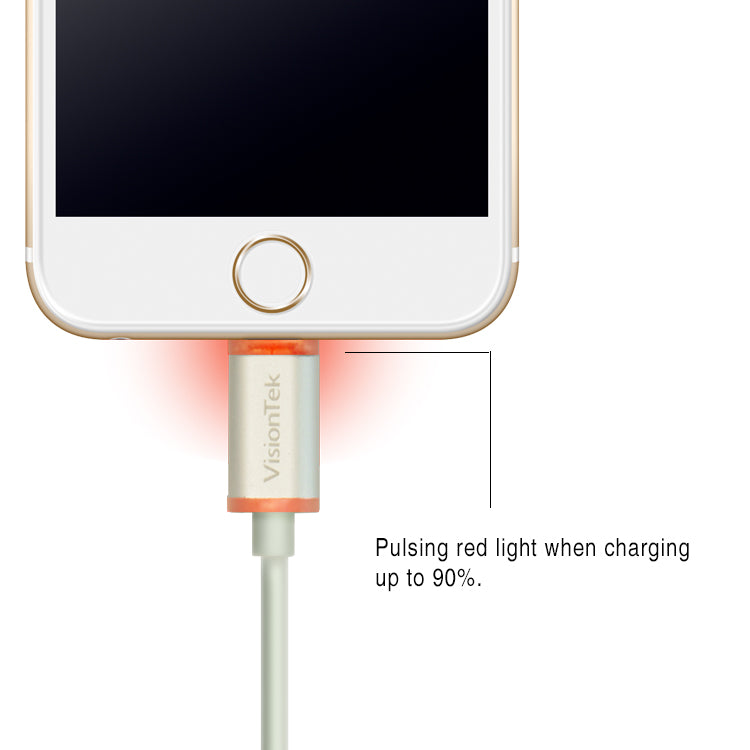 Lightning to USB Smart LED 6 inch | 15 centimeters MFI Cable