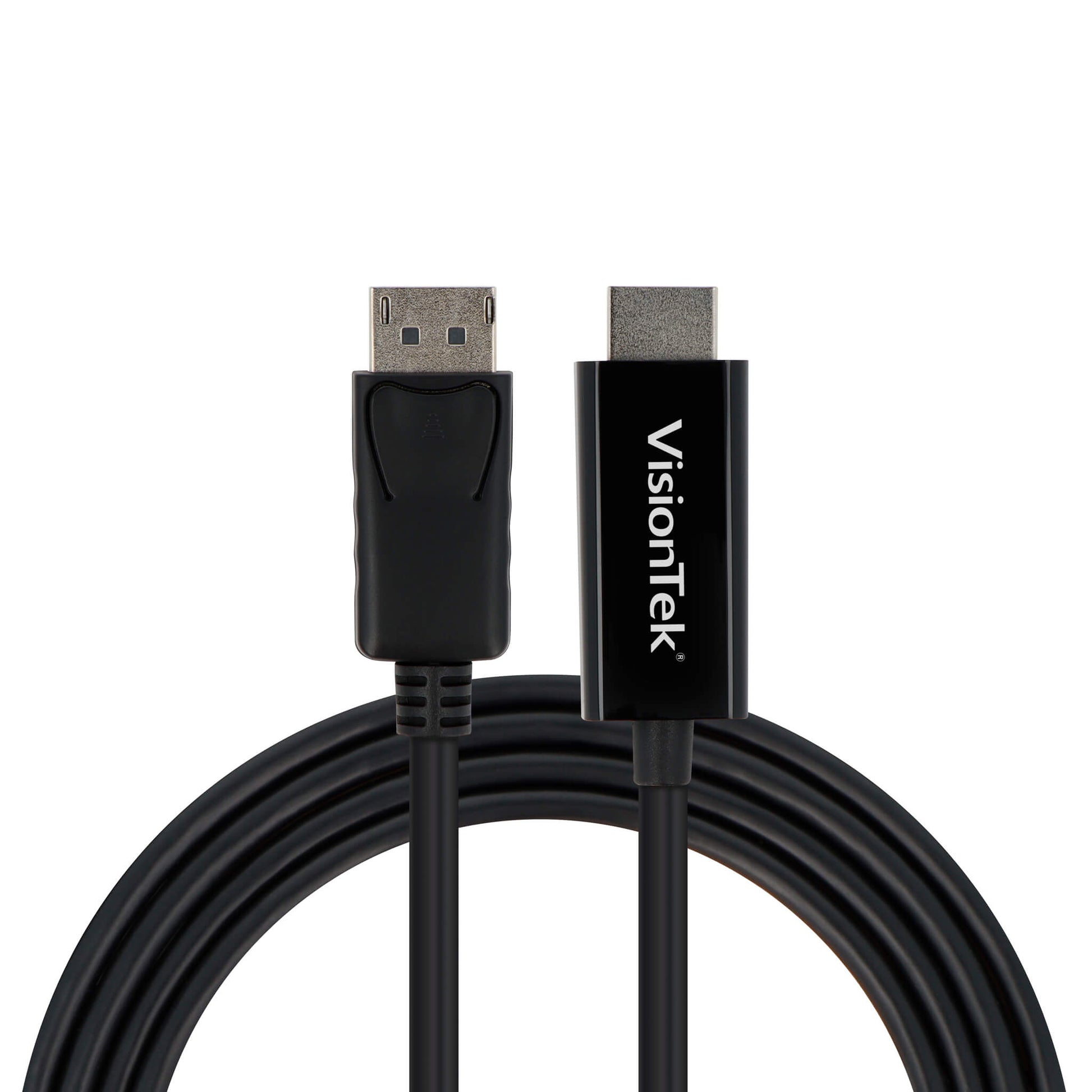 DisplayPort to HDMI Cable 2.0 - DP to HDMI Adapter - Active Adapter  (Male-to-Male) - 4K Compatible - 2M/6.6 ft - 60Hz - VisionTek