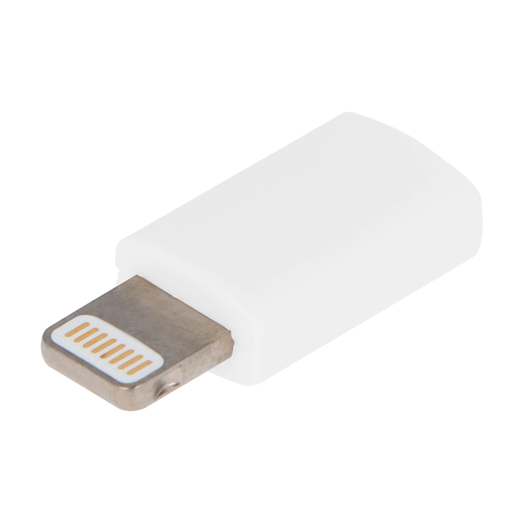 person slack Opaque Micro USB to Lightning MFI Adapter White - 2 Pack – VisionTek.com