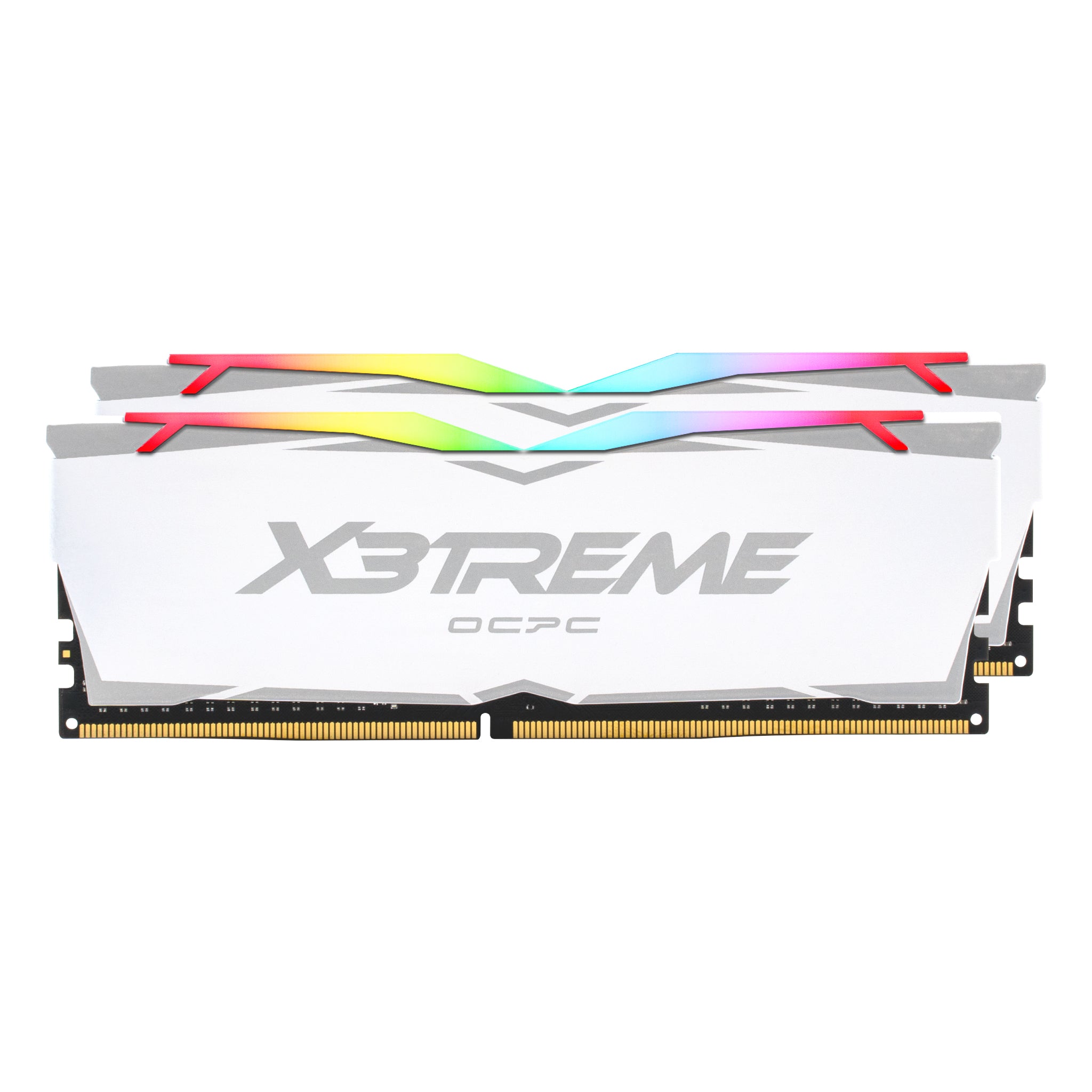 OCPC X3Treme Aura RGB DDR4 16GB Kit (2X8GB) - 3200MHz - CL16 - White